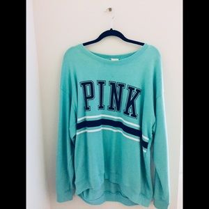 PINK Victoria’s Secret Teal Crewneck